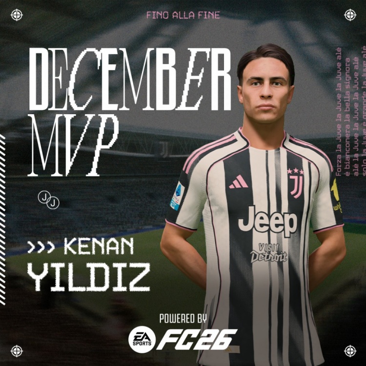 pg电子游戏官网官方网站-6场2球2助攻！官方：20岁伊尔迪兹当选尤文图斯12月最佳球员